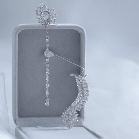 Fancy Me Earcuff & Earring Pair - Rhodium White Gold (1 pair)