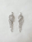 Swanlake Earrings - Rhodium White Gold