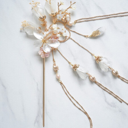 Butterfly Tulip Hairpin - Gold