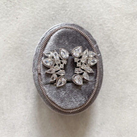 Geometric Earcuff Pair - Rhodium White Gold (1 pair)