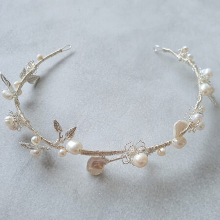 Twigs and Twine Headband - White Silver