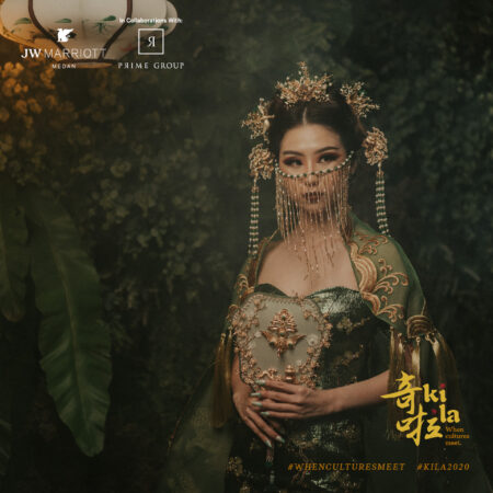 Jade Pearl Face Cover - Gold