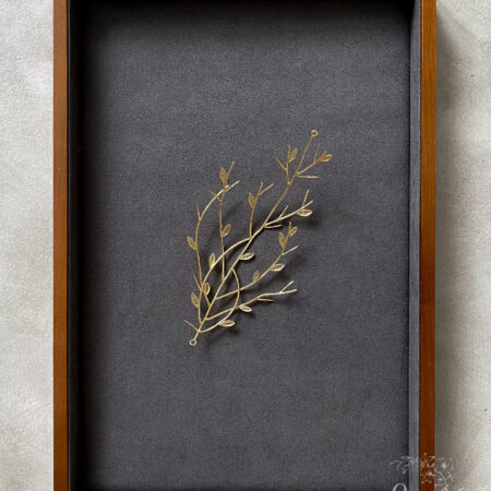 Marquise Leaves Hairpiece - 18k Yellow Gold