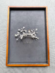 Bubbly Haircomb - Unplated Silver
