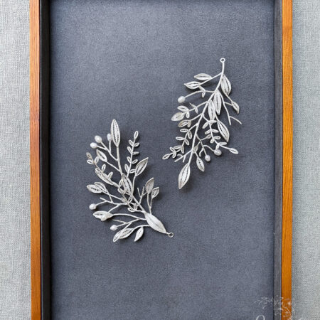 Rustic Vinery Side Hairvine - Unplated Silver