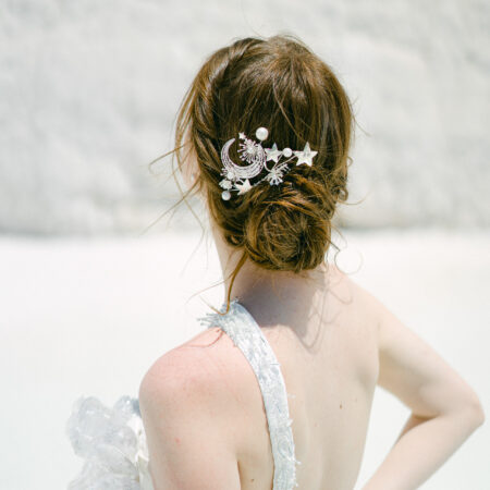 Whimsical Dream Haircomb - Unplated Silver