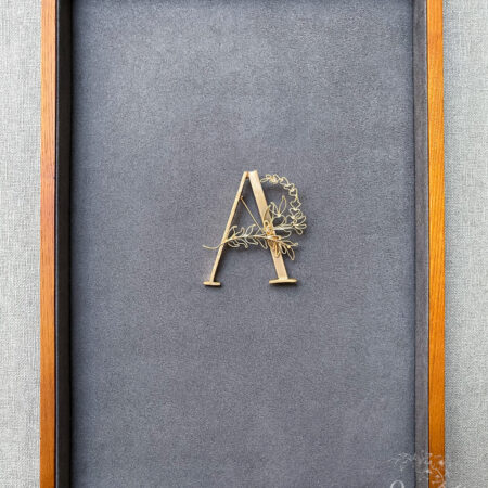 Natural Alphabetical Brooch - Doff Gold