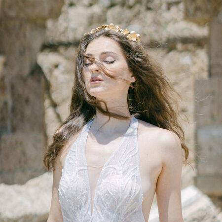 Natural Flower Vine Headband - Doff Gold