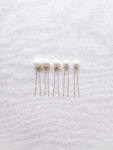 Pearl Hairpin Large Set - White Silver (5 pcs)