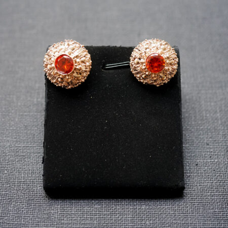 Kartini Earrings - 18k Rose Gold, Ruby