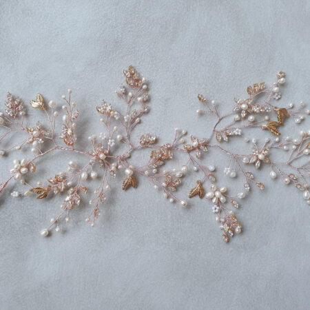 Floral Rose Hairvine - Rose Gold