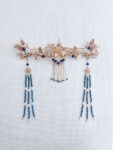 Crane Flowers Set - Gold, Blue (3 pcs)