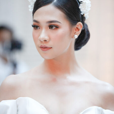 Clay Flower Lily Halo Crown - Rose Gold