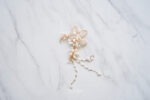 Pearl Flower Earpiece - Gold (Left)