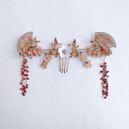 Flying Crane Bouquet Set - Gold, Ruby (3 pcs)