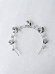 Floral Petal Oval Bezel Crown - Rhodium White Gold