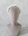 CC White Blossom Headband - White Silver, White
