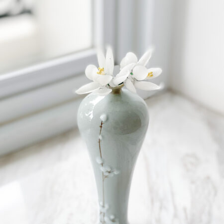 CG Single Jasmine Pin Set - Gold, White (2 pcs)