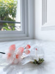 HS Crane Bird Hairpin - Gold, White