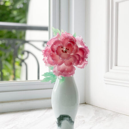 HS Gorgeous Pink Petals Hairpin - Gold, Pink