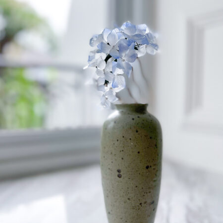 HS Blue Hydrangea Haircomb - Gold, Blue