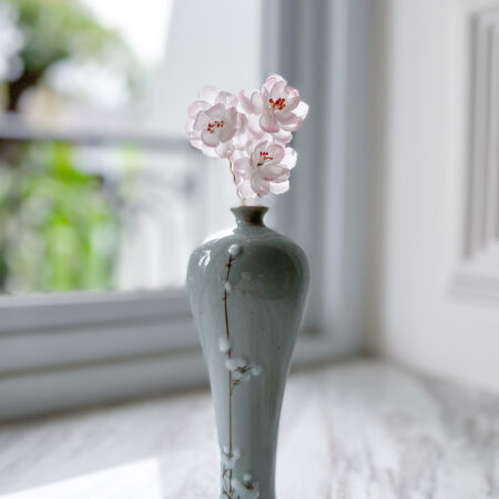 HS Mini Peony Hairpin Set - Gold, Pink (3 pcs)