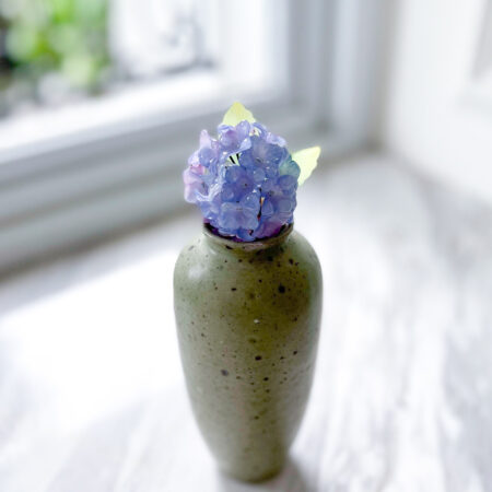 HS Hydrangea Ball Haircomb - Gold, Blue