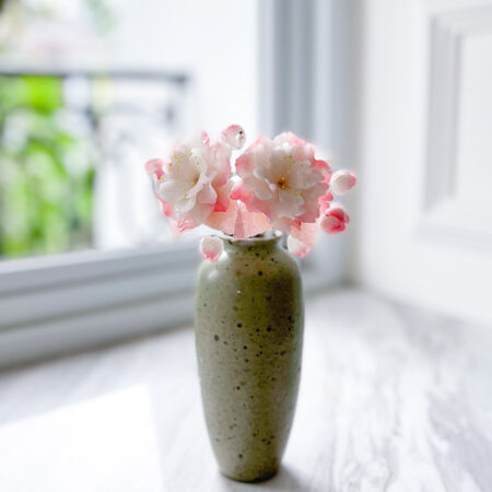 HS Oriental Cherry Haircomb - Gold, Pink