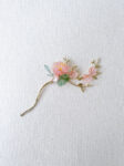 Scenery Blushing Blooms Hairpin - 18k Yellow Gold, Pink