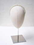 Messina Pearl Headband - White Silver