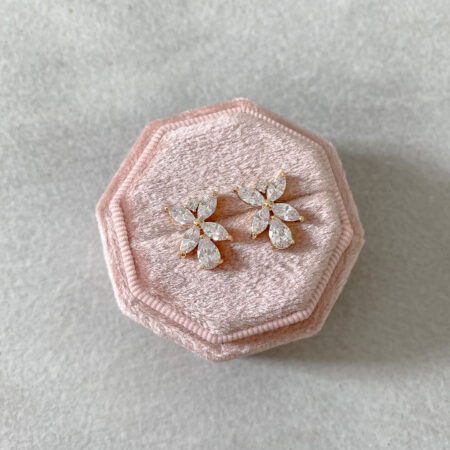 Simple Royal Earrings - 18k Yellow Gold (Needle)