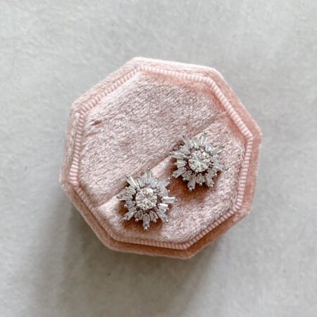 Snowflakes S Earrings - Rhodium White Gold