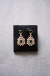 Vintage Marquise Cushion Drop Earrings Earrings - 18k Yellow Gold, Emerald