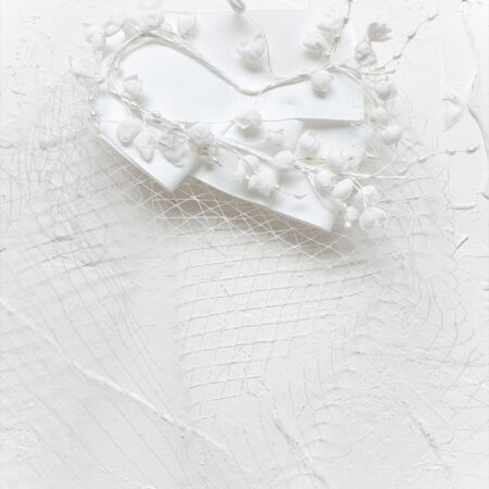 Blossom White Veil - White