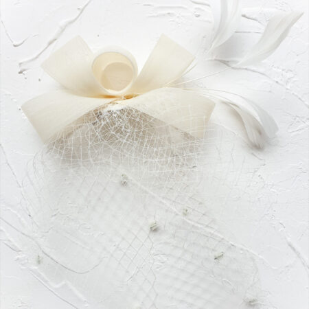 Millinery Twist Veil - White
