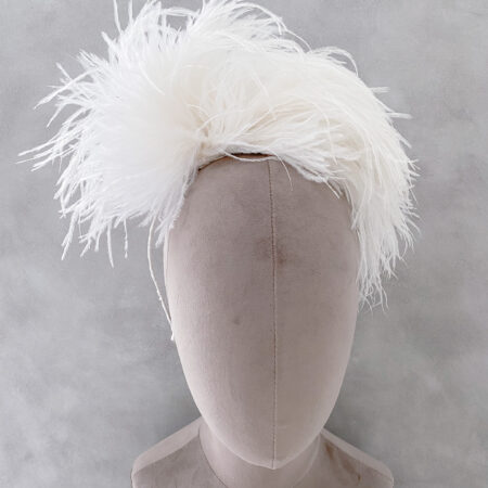 Burlesque White Headband - White