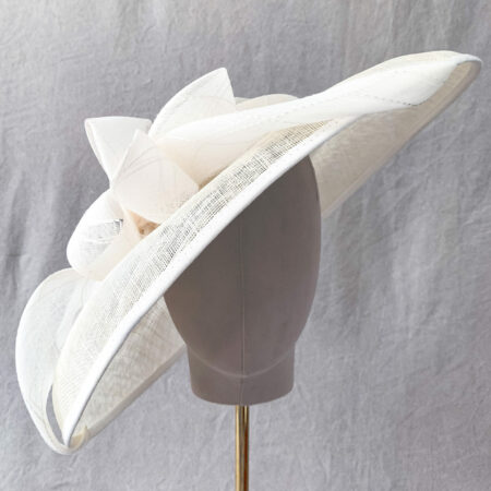 Wonderful Day Millinery Hat - White