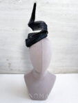 Spiral Millinery Hat - Black