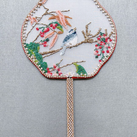 Bird in the Summer Fan - Gold