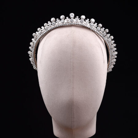 Royal Paved Crown - Rhodium White Gold