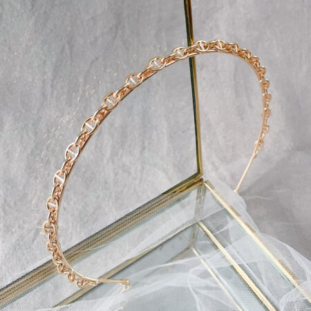 Belted Chain Headband - 18k Yellow Gold