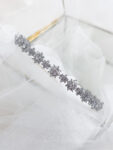Snowflakes Mix Headband - Rhodium White Gold