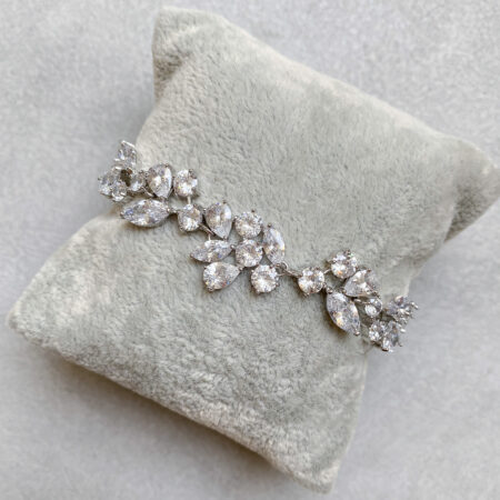 Abstract PMR Bracelet - Rhodium White Gold