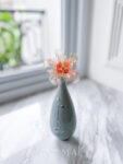 Silky Petals Coral Hairpin - Gold, Coral