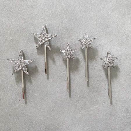 Twinkle Twinkle Pin Set - Rhodium White Gold (5 pcs)