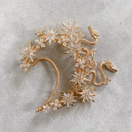 Dragon Star Earpiece - Gold (Left)