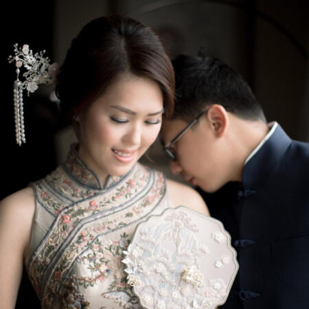 Phoenix Blossom Hairpin - Silver, Pink (Right)