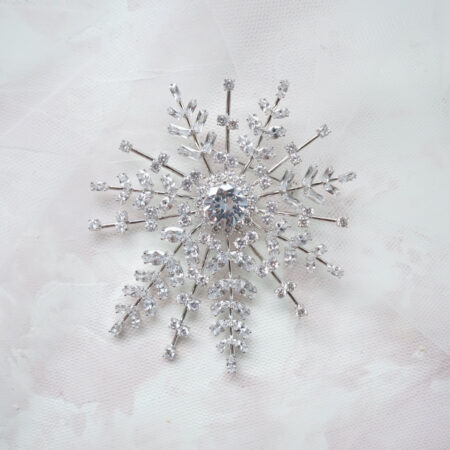 Constellation Brooch - Rhodium White Gold