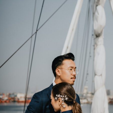 Night Sky Earpiece - Gold (Left)