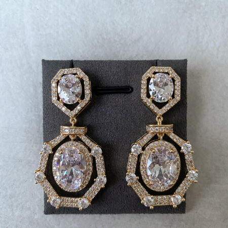 Hidden Treasure Earrings - 18k Yellow Gold, White Diamond